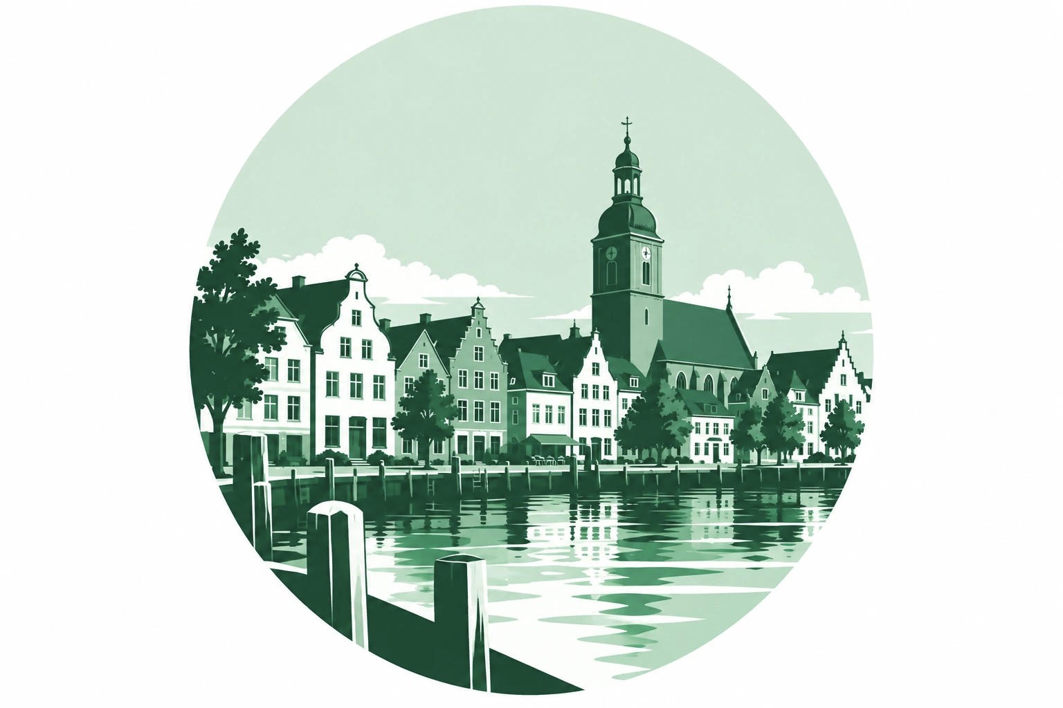 Grafische Darstellung von Husum